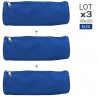 Lot 3 Trousses Rondes Bleues Fourre-tout multiusage