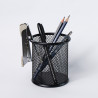 Lot de 6 Pots à Crayons en Métal maillé Noir - Organisation bureau