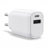 chargeur secteur usb c 30w et usb a