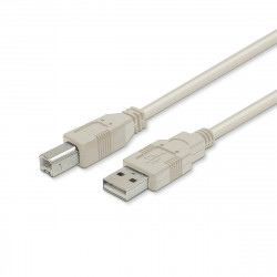 Câble imprimante USB-A mâle vers USB-B mâle 0,60 m Gris