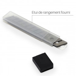 Lot de 10 lames de rechange pour cutter 18mm