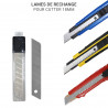 Lot de 10 lames de rechange pour cutter 18mm