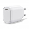 Chargeur USB C 20W, Chargeur secteur Rapide Sécurisé, Blanc