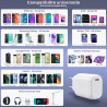 Chargeur USB C 20W, Chargeur secteur Rapide Sécurisé, Blanc