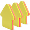 lot de 3 blocs de notes adhésives en forme de flèche multicolores pour écrire des messages inoubliables