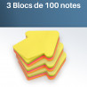 300 notes autocollantes repositionnables en forme de flèche
