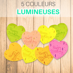 3 Blocs de 100 notes cur repositionnables, couleurs fluo 7x7cm