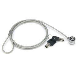 Câble Antivol pour Ordinateur avec serrure à clé, Longueur 1,10m