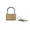 Cadenas à Clé Anse 5mm acier trempé et corps laiton