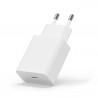 Chargeur Secteur USB-C Power Delivery - Compact & Sécurisé Blanc