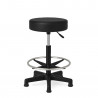 Tabouret Haut de Bureau Confortable, Réglable 58-82cm avec Repose-pie