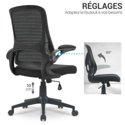 Accoudoirs articulés relevables – gain de place et confort bras