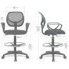 Chaise Haute de bureau ergonomique et confortable - Assise matelassée