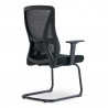 Fauteuil visiteur confort ergonomique - Dossier mesh, piètement métal