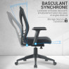fauteuil de bureau dossier basculant avec accoudoir