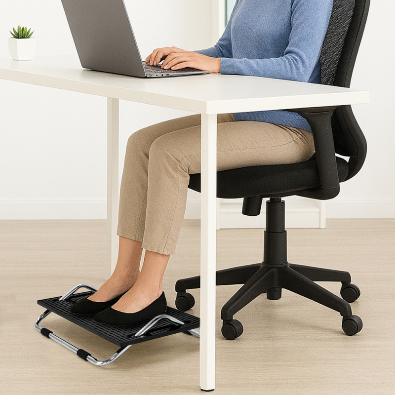 Repose-pieds sous le bureau | Repose-pieds pivotant en demi-cercle à