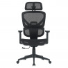 Fauteuil de bureau ergonomique réglable 3D avec assise en mesh