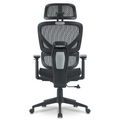 Fauteuil de bureau ergonomique réglable 3D avec assise en mesh