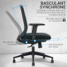 fauteuil de bureau sans appui-tête basculant