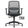 Fauteuil de Bureau Ergonomique avec translation assise Synchrone Noir