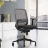 Fauteuil de Bureau Ergonomique avec translation assise Synchrone Noir