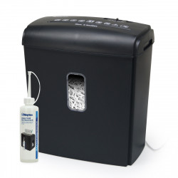 destructeur de document avec flacon d'huile lubrifiante fourni