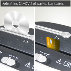destruction des cd et carte de crédit