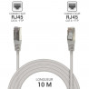 Câble réseau RJ45 Cat. 6 blindé FTP gris 10.00m