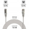 Câble réseau RJ45 Cat. 6 100% cuivre blindé FTP gris 10.00m