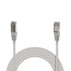 Câble réseau RJ45 Cat. 6 blindé FTP gris 15.00m