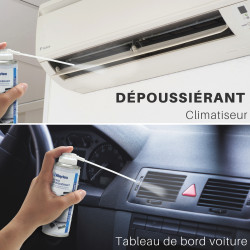 Lot 4 Bombes dépoussiérantes air sec 5 Bars – 200ml Waytex