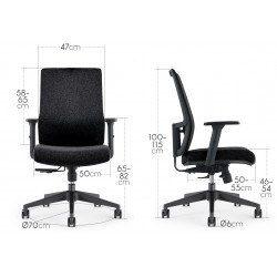 Fauteuil de Bureau ''KIROS'' Sans Appui tete