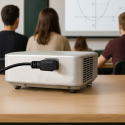 Lot de 5 câbles d'alimentation 1,80m CEE 7/7 vers C13 coudé, Noir