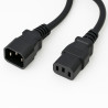 Lot de 5 Rallonges alimentation C14 - C13 mâle femelle Noir - 3m