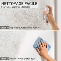 Lot de 12 Nettoyants pour tableaux blancs, Pulvérisateur 125 ml