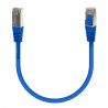 Câble réseau RJ45 Cat. 6a S/FTP LSOH 100% cuivre Bleu 0.30m