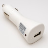 Chargeur allume cigare USB 1A blanc Suspendu