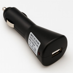 Chargeur allume cigare USB 1A noir sachet