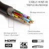 cable hdmi arc hdr10 stable haute résolution rapide pas cher