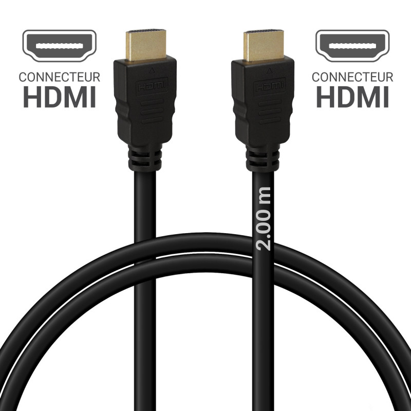 Cordon HDMI 4k 60hz ethernet longeur 2m