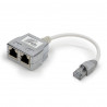 Doubleur Réseau Ethernet RJ45 Cat 5E blindé 1 mâle à 2 femelles