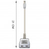 Doubleur Réseau Ethernet RJ45 Cat 5E blindé 1 mâle à 2 femelles