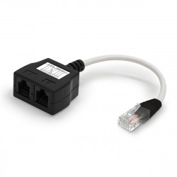 Doubleur Réseau Ethernet RJ45 Cat 5E non blindé 1 mâle à 2 femelles