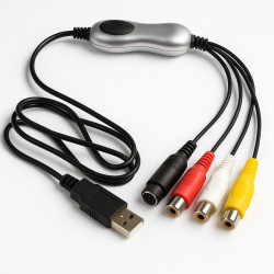 Convertisseur vidéo S-vidéo vers USB pour numériser vos anciennes vidéo VHS, Hi8