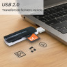 Lecteur de carte SD - USB 2.0 - Cartes mémoire multi formats