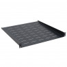 Plateau étagère 19 pouces perforé noir profondeur 450 mm