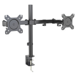 Support écran double bras articulé 13-27 pouces VESA...