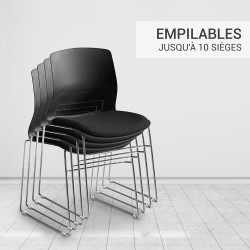 chaises empilables pour salle de réunion