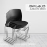 chaises empilables pour salle de réunion