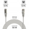 Câble réseau RJ45 Cat. 6 100% cuivre blindé FTP gris 50.00m